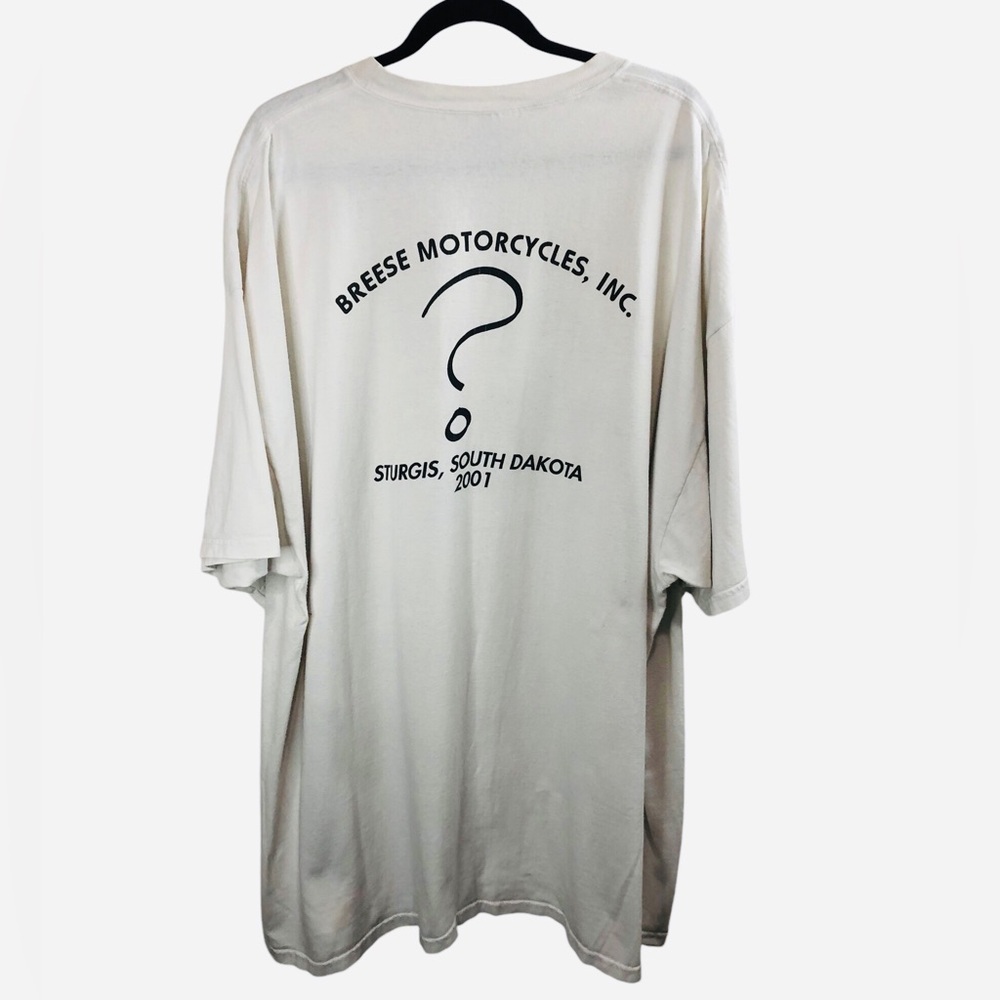 Vintage Y2k Sturgis Rally Breese Motorcycles Unveiling XXXL Graphic 02 Tee Shirt - Picture 3 of 10